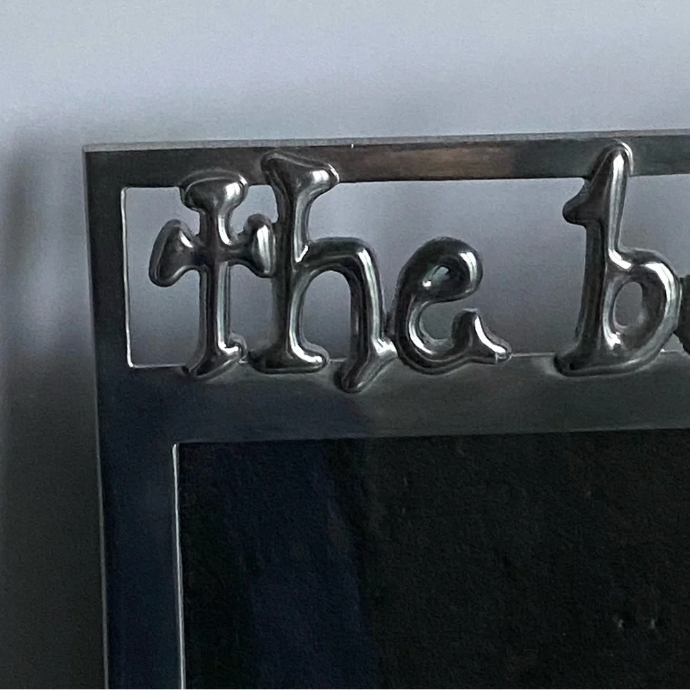 Pewter Frame - The Boys for a 4” X 6” Frame Baseball Hat Sports Sporty Metal